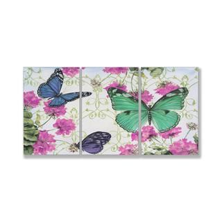 Jean Plout Butterfly Inspirations Triptych Art