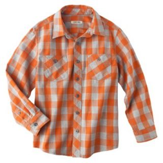 Cherokee Boys Long Sleeve Flannel   Luau Orange L