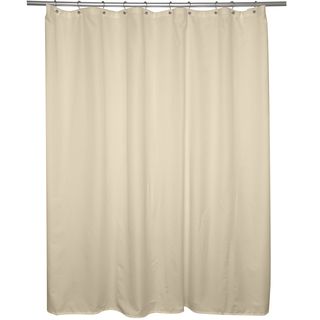 Beige Microfiber Shower Curtain Liner