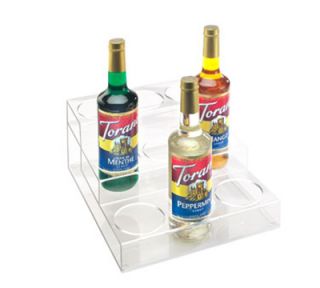 Cal Mil 3 Tier Bottle Organizer w/ 9 Bottle Capacity, Clear