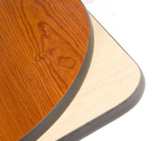 Oak Street Mfg 30x60 Rectangular Pedestal Table   Dining Height, Reversible Cherry/Natural Surface