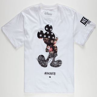 Disney Collection Mickey Swag Boys T Shirt White In Sizes Large, Small, X 