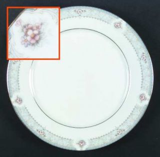 Noritake Kensington Palace Dinner Plate, Fine China Dinnerware   Blue Edge, Smal