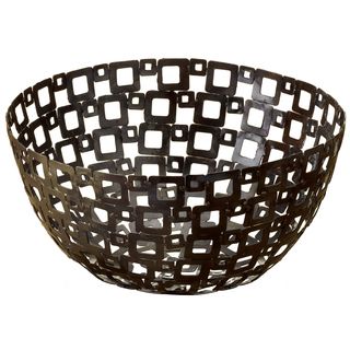 12 inch Square Pattern Metal Basket