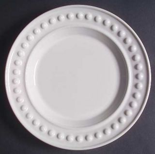 Nancy Calhoun Del Mar Pearl White Salad Plate, Fine China Dinnerware   Off White