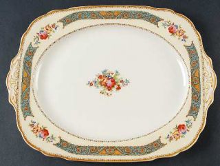 Grindley Charmian, The 12 Oval Serving Platter, Fine China Dinnerware   Mustard