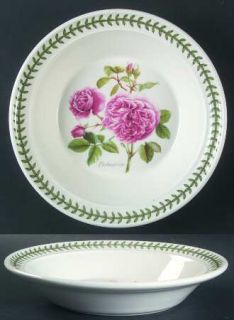 Portmeirion Botanic Roses Rim Soup Bowl, Fine China Dinnerware   Multimotif Rose