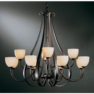 Hubbardton Forge HUB 19214812HG 05 H01 Sweeping Taper Large Scale Chandelier 12