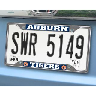 Ncaa Collegiate License Plate Frame (ChromeMaterials MetalQuantity One (1) license plate frameDimensions 6.25 inches high x 12.25 inches wide x 0.5 inches )