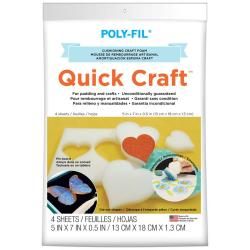 Quickcraft Craft Foam 5 X7 4/pkg  White
