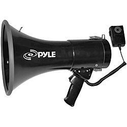 Pyle 50 Watts Professional Piezo Dynamic Megaphone W/3.5mm Aux in For Music/ipod