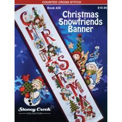 Stoney Creek  Christmas Snowfriends Banner Counted Cross stitch