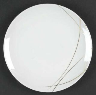 Sasaki China Seagrass Salad Plate, Fine China Dinnerware   Gold Blades Of Grass