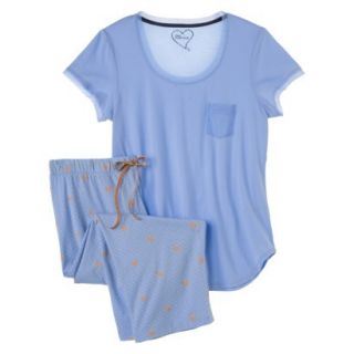 Warm Essentials by Cuddl Duds Womens Pajama Sets   Blue L