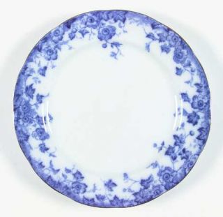 Burgess & Leigh Vermont (Flow Blue) Dinner Plate, Fine China Dinnerware   Flow B