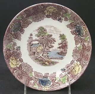 Nasco (Japan) Mountain Woodland Coupe Soup Bowl, Fine China Dinnerware   Country
