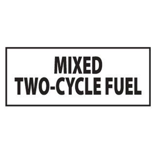 Nmc Fuel Safety Signs   Mixed Two Cycle Fuel