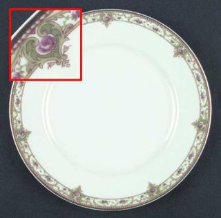 Haviland Schleiger 170 3 Luncheon Plate, Fine China Dinnerware   Theo,Smooth,Gre
