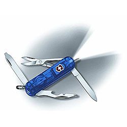 Swiss Army Midnight Manager Blue 10 tool Pocket Knife