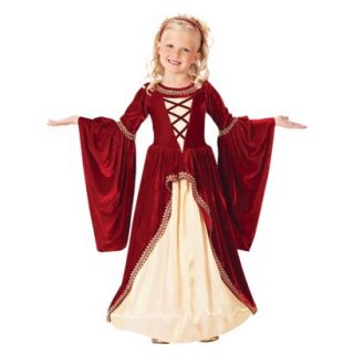 Girls Crimson Renaissance Princess Costume