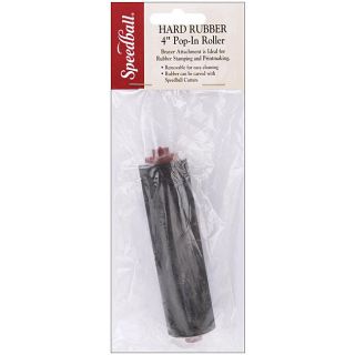 Replacement 4 inch Hard Rubber Pop in Brayer Roller