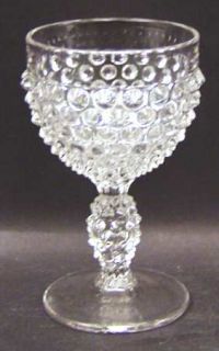 Duncan & Miller Hobnail Clear (Pressed) Wine Glass   Stem #118, Clear, Pressed