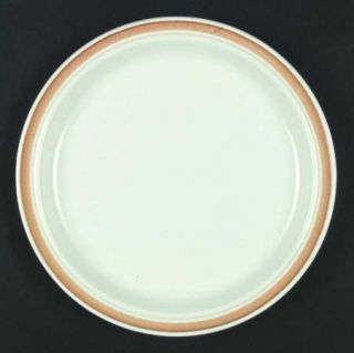 Royal Doulton Cinnamon Brown Dinner Plate, Fine China Dinnerware   Rust/Tan Band