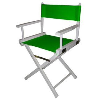 Directors Chair Green White Frame Directors Chair