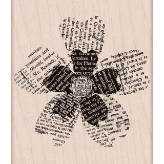 Hero Arts Mounted Rubber Stamps 3.75x3.25 flower Words
