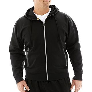 Xersion Tech Fleece Full Zip Hoodie Big & Tall, Black, Mens