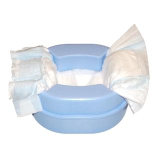 Bonaco Caboose Blue Travel Potty (BlueBrand BonacoModel BC01Patented diaper catching design, gives your toddler a clean, real potty that worksCompact design fits on a standard sheet of paperThe top fits in the base for even more compact storageCan fit i