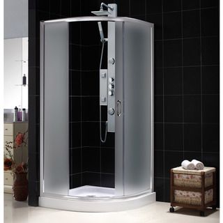 Dreamline Solo 31 3/8 X 31 3/8 Frameless Sliding Shower Enclosure (Tempered glass, aluminumOptional SlimLine shower base and backwalls available Intended use IndoorTempered glass ANSI certifiedAssembly requiredProduct Warranty Limited 5 (five) year manu