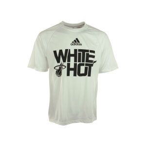Miami Heat adidas NBA White Hot Climalite T Shirt