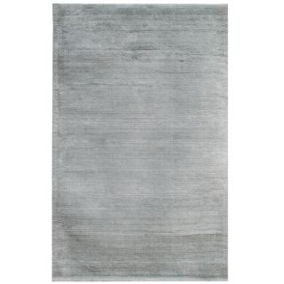 Hand loomed Haiden Grey Wool/ Viscose Rug (36 X 56)