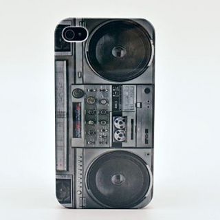 Retro Radio Style Pattern Hard Case for iPhone 4/4s