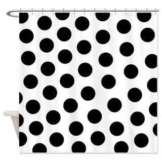  Black and White Dots Shower Curtain  Use code FREECART at Checkout