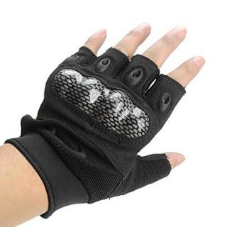 Outdoor Sports Motobike Cycling Short Half Finger Polyester Gloves