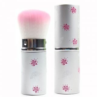 Retractable Brush Precision Face Blush Powder Ultra soft Pink Synthetic Hair