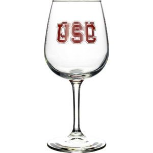 USC Trojans Boelter Brands Satin Etch Wine Glass