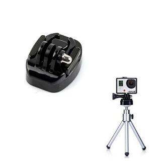 Newest Black Tripod Mount with Quick Installation Plug for GoPro Hero 3 2