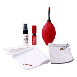 7 in 1 Lens Cleaning Kit Air Brower Cloth Liquid Brush Tools (Canon packing, Random Color)