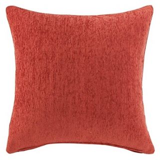 18 Squard Orange Thick Chenille Polyester Decorative Pillow Cover