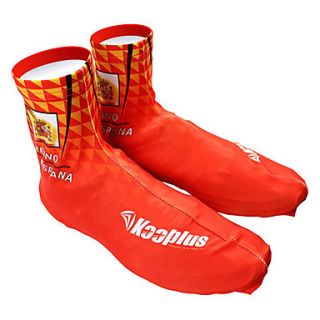 KOOPLUS   Spanish National Team PolyesterLycra RedYellow Cycling Shoes Cover
