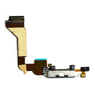 Dock Connector Charging Port Assembly Replacement Flex Cable for iPhone 4 (Assorted Colors)