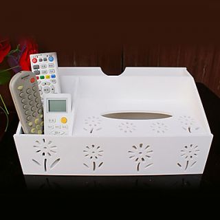 Modern White Multifunctional Plastic Desktop Storage Box