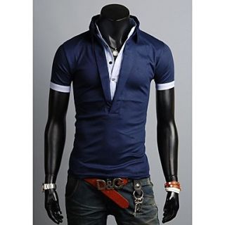 Mens Short Sleeve Fashion Casual Polo T Shirt For Men 3 Colors