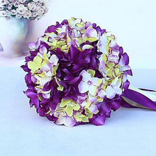 Lovely Round Shape Silk Wedding Bridal Bouquet(More Colors)