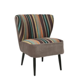 Safavieh Felicity Striped Fabric Slipper Chair MCR4548A