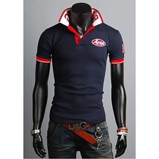 Mens Short Sleeve Fashion Casual Polo T Shirt For Men 2 Colors