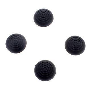 Gel Thumb Grip Stick Caps for PS4 Controller (Black)